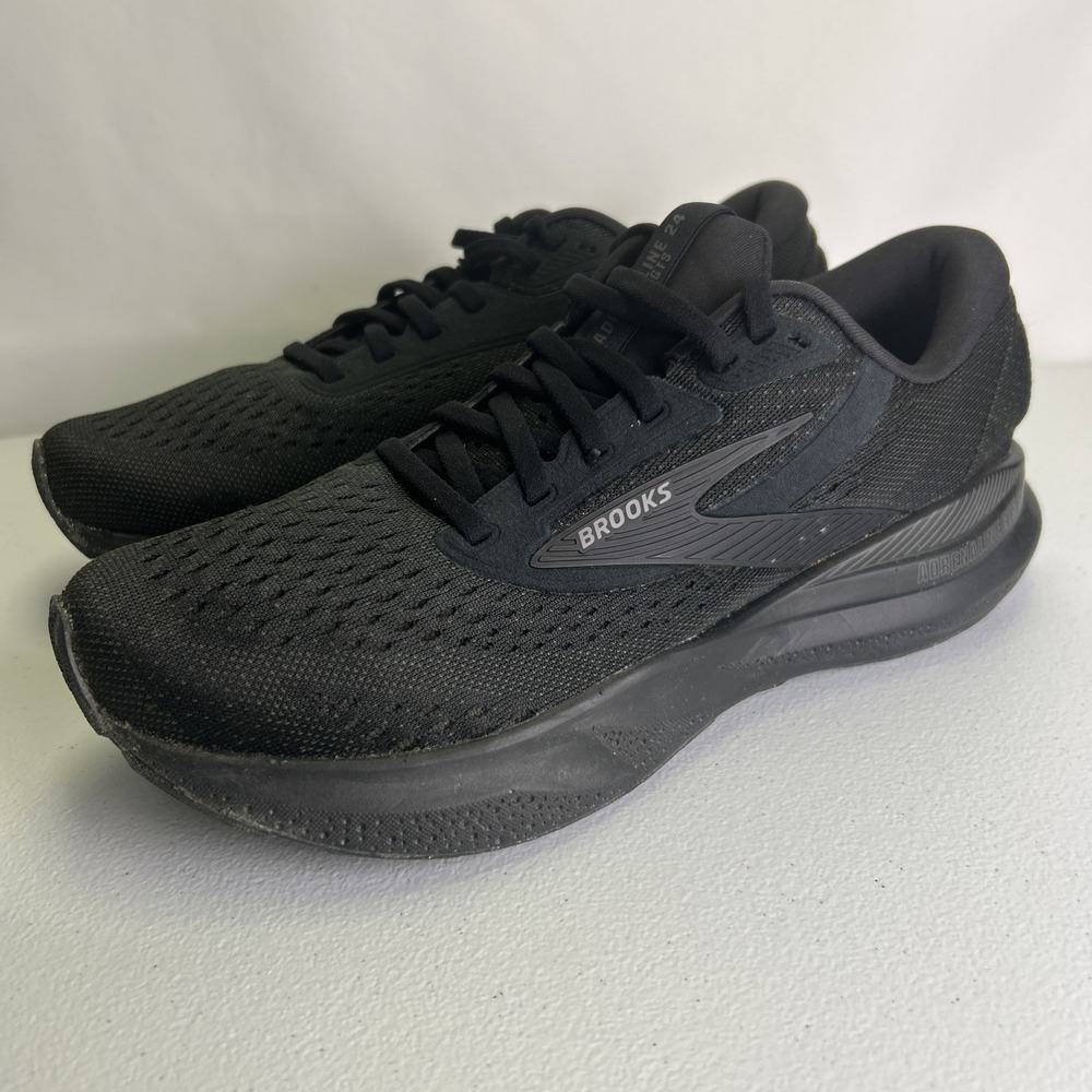 Brooks Adrenaline GTS 24 Women's Size 8.5 B Black Ebony Running Shoes Sneakers